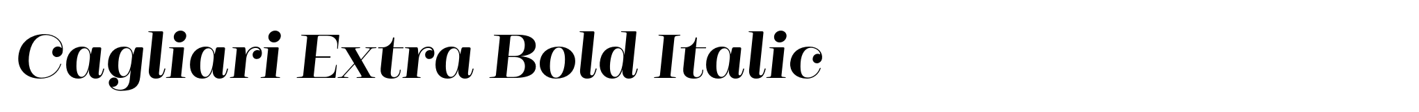 Cagliari Extra Bold Italic image